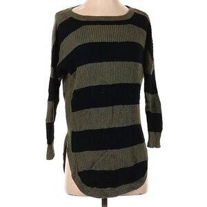 Express Size Small Green and Black Sweater
